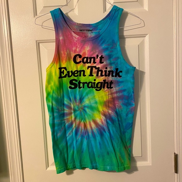 Gay Pride Rainbow Tie Dye Tank Top Hot 